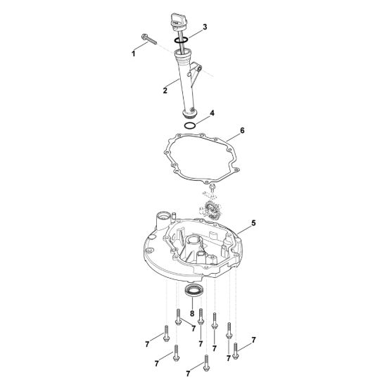 Picture of K - Sistema di lubrificazione, coppa dell'olio XT-6 (XT149-0213)